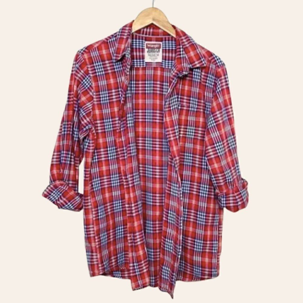 Wrangler Plaid Western Shirt 